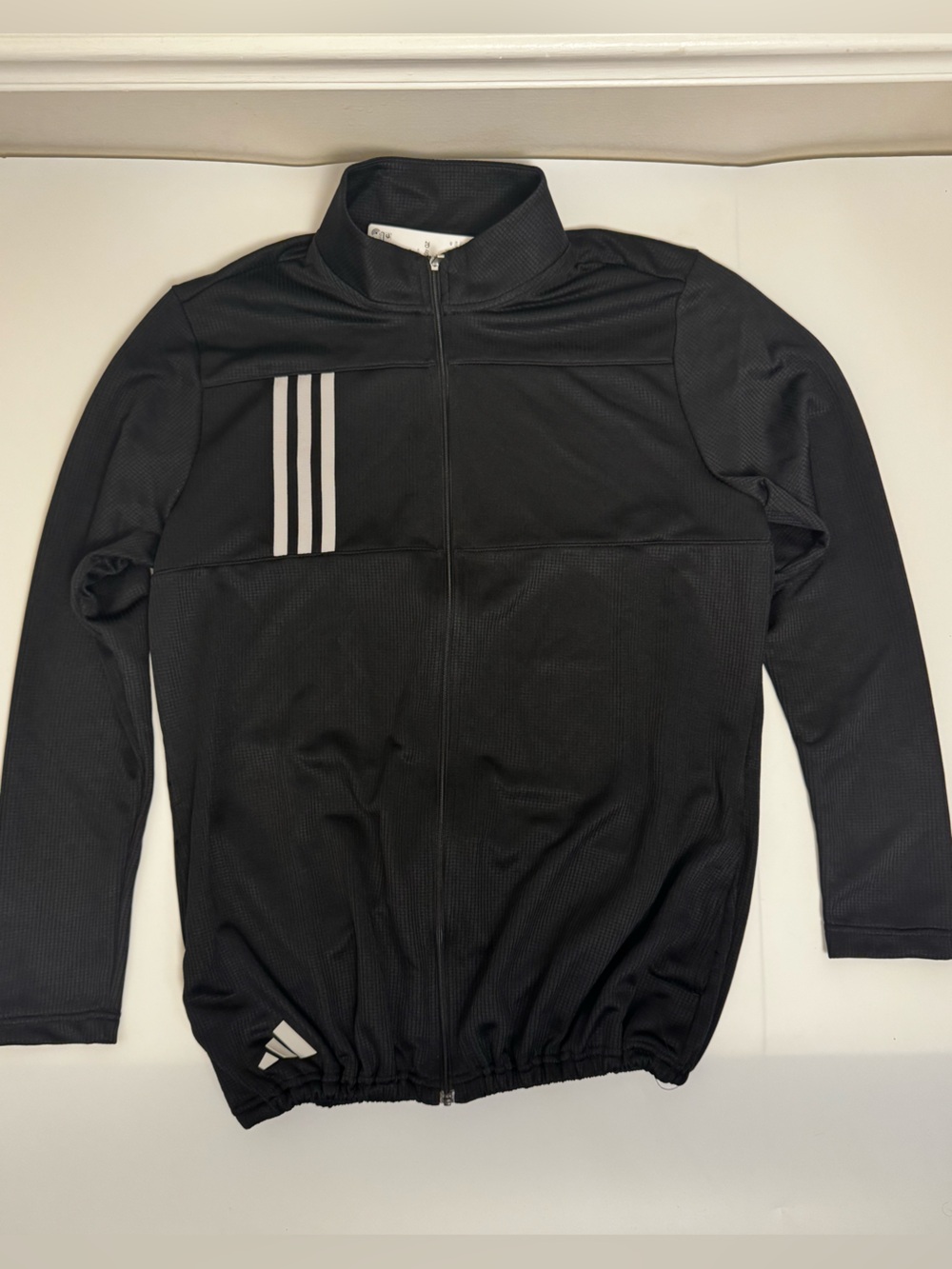 Adidas Women’s XL Black 3-Stripes Full Zip Track Jacket NWT